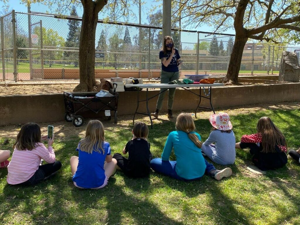 Children at Zoo Camp at Folsom City Zoo Sanctuary, eagerly participating in a day full of learning and fun.